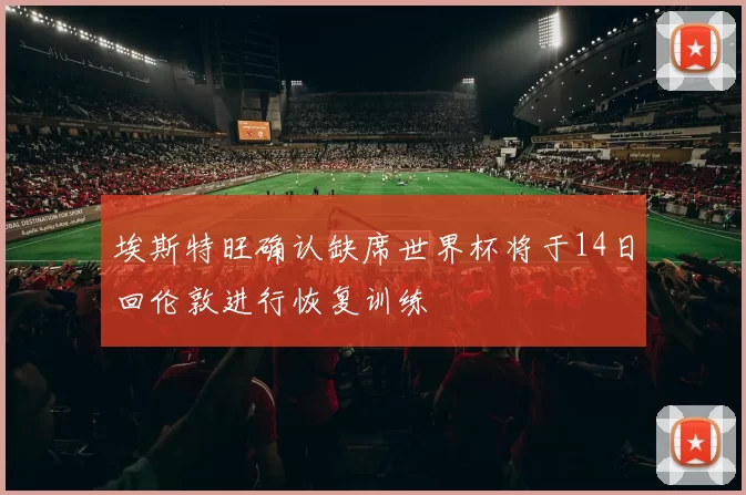 埃斯特旺确认缺席世界杯将于14日回伦敦进行恢复训练